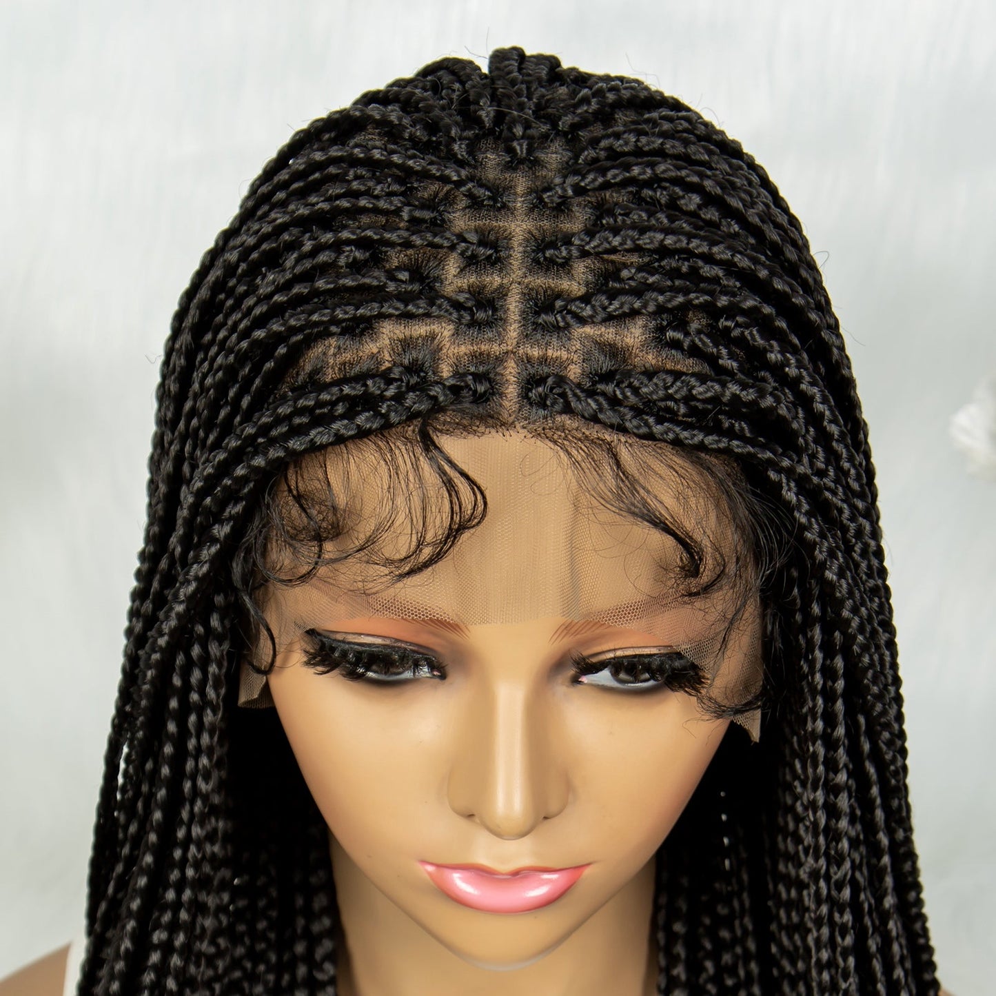 S SEDITTYHAIR Full Lace Box Braided Wig Synthetic Hair 38"