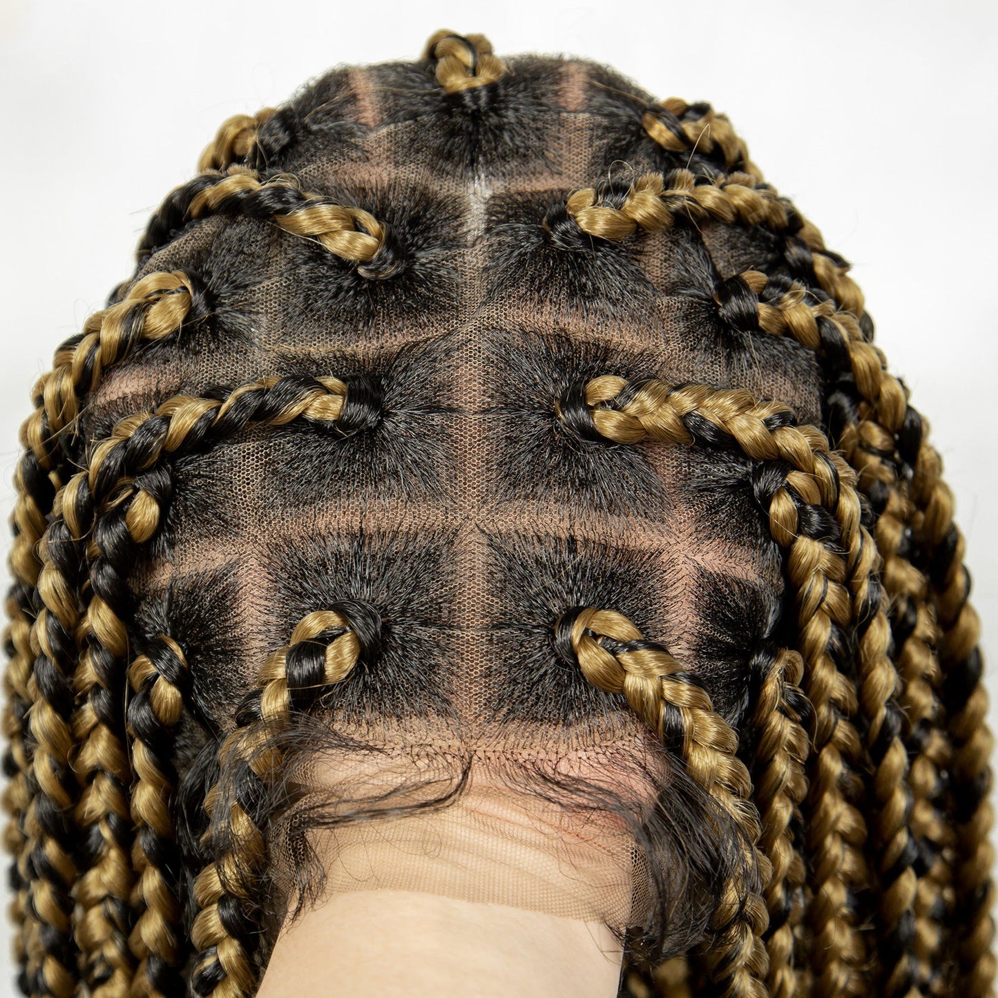 S SEDITTYHAIR Synthetic Braided Wig Full Lace Hair Box Braids 36"
