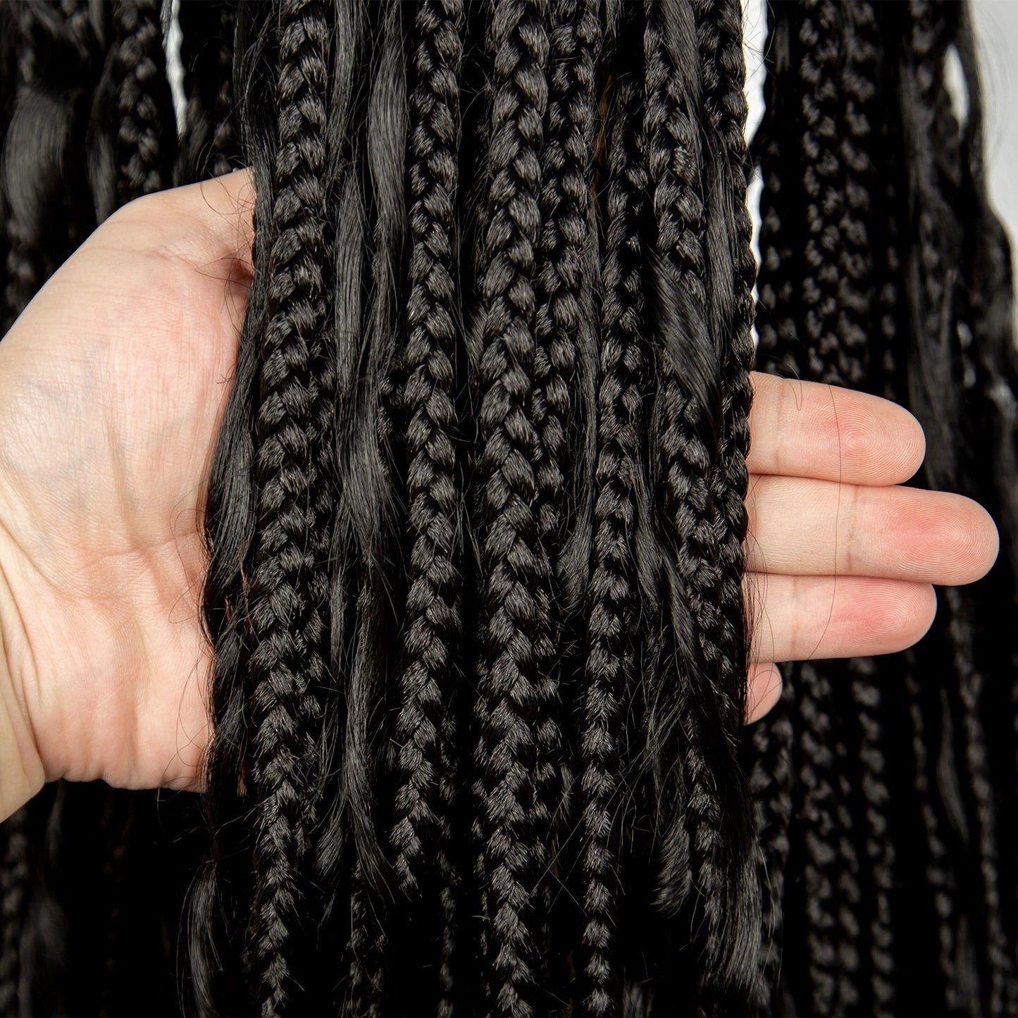 S SEDITTYHAIR Full Lace Boho Braided Wig Synthetic Hair Wig 38"