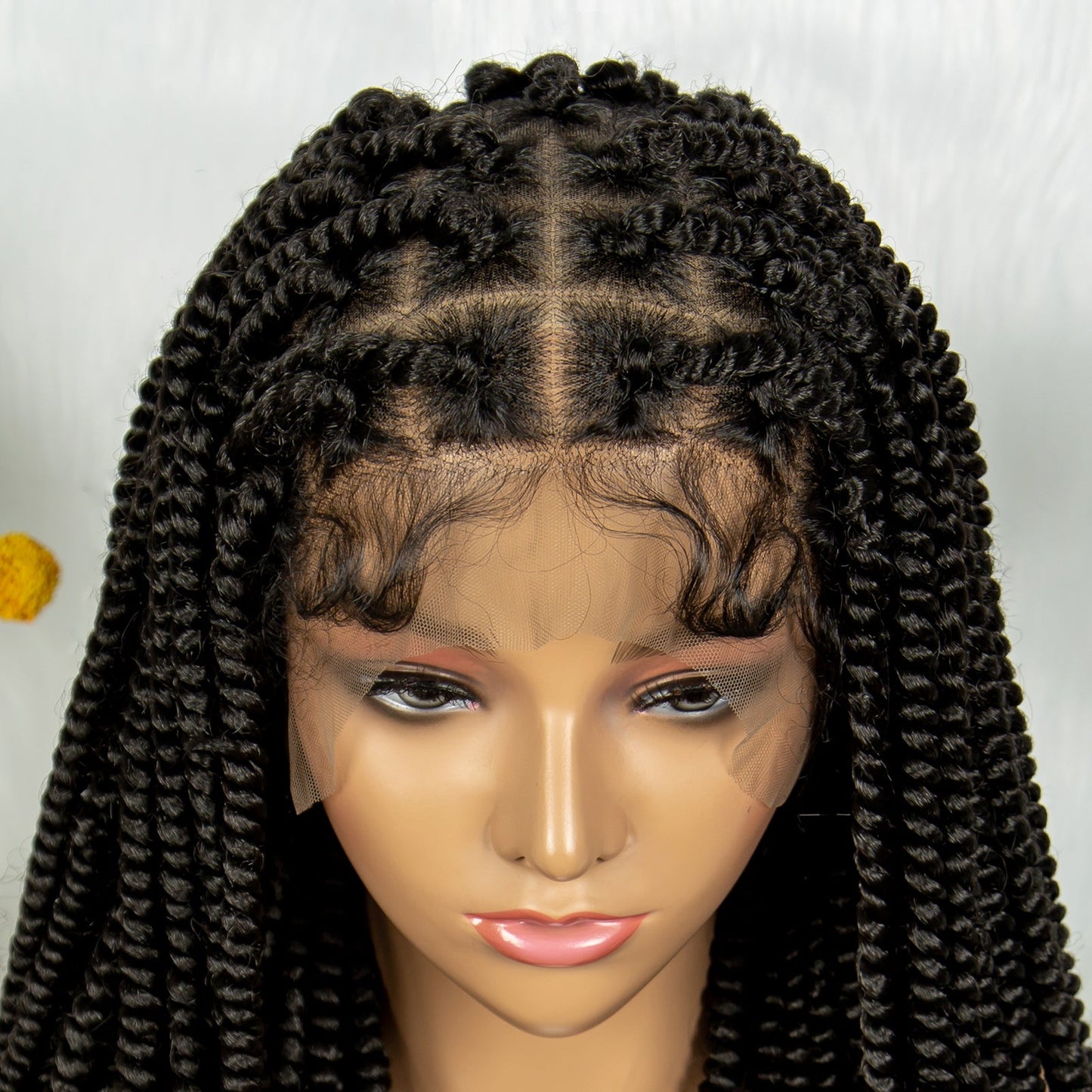 S SEDITTYHAIR Synthetic Wig Full Lace Twisted Braided Wig Hair 20"