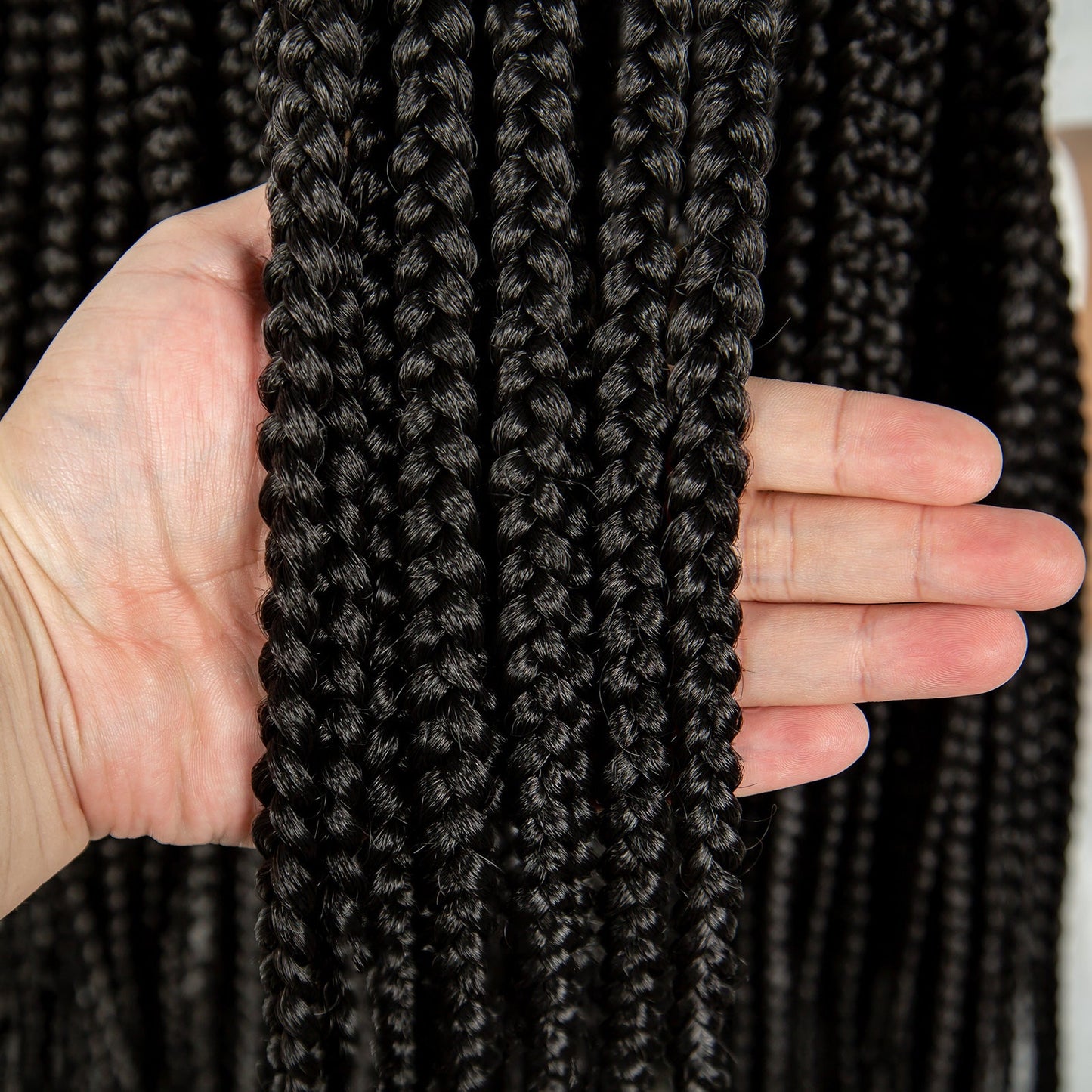 S SEDITTYHAIR Synthetic Braided Wig Full Lace Hair Box Braids 36"