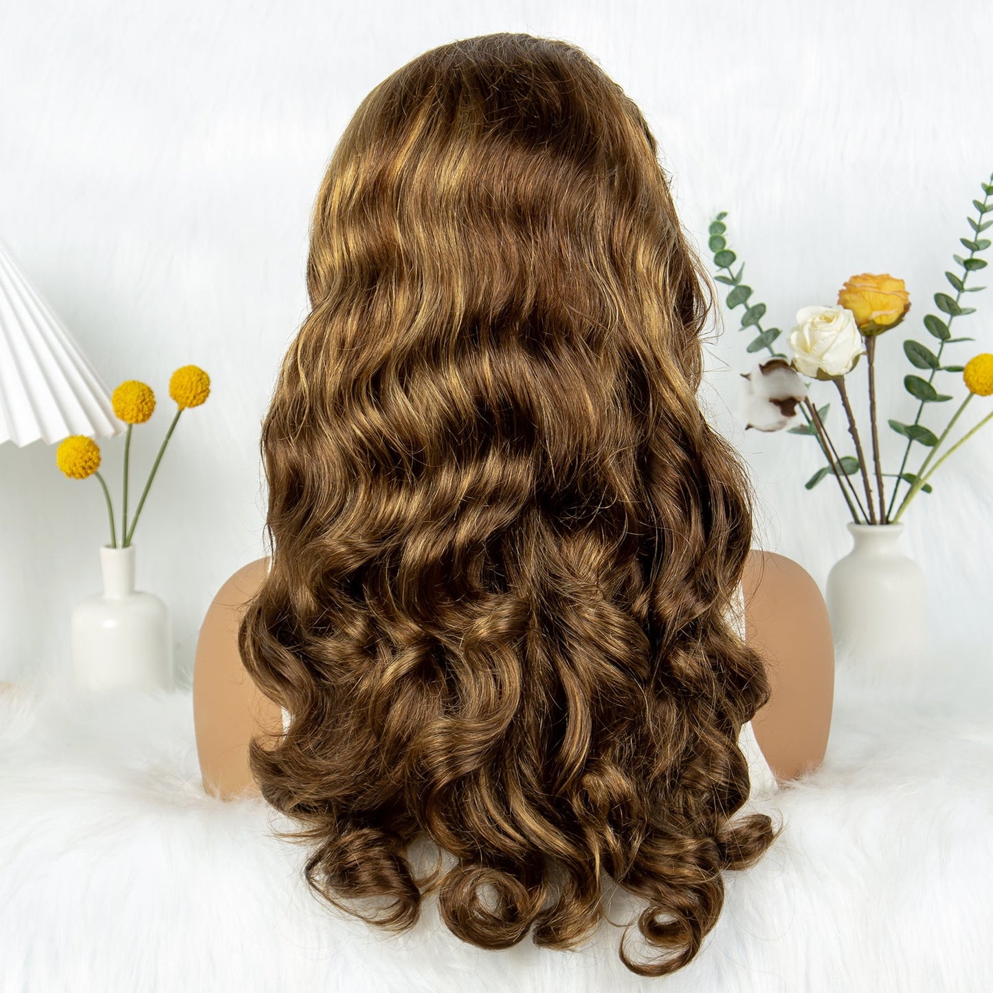 S SEDITTYHAIR Highlight Color 13x4 Lace Front Fumi Loose 100% Human Hair Wig 200% Density
