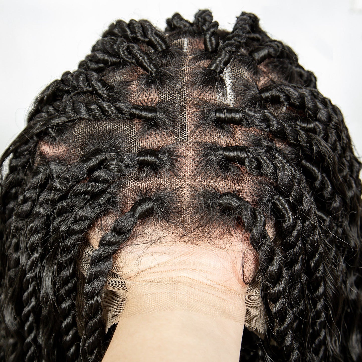 S SEDITTYHAIR Wig Full Lace Twisted Boho Braided Wig Synthetic Braids Hair Wig for Black Women 36 inches