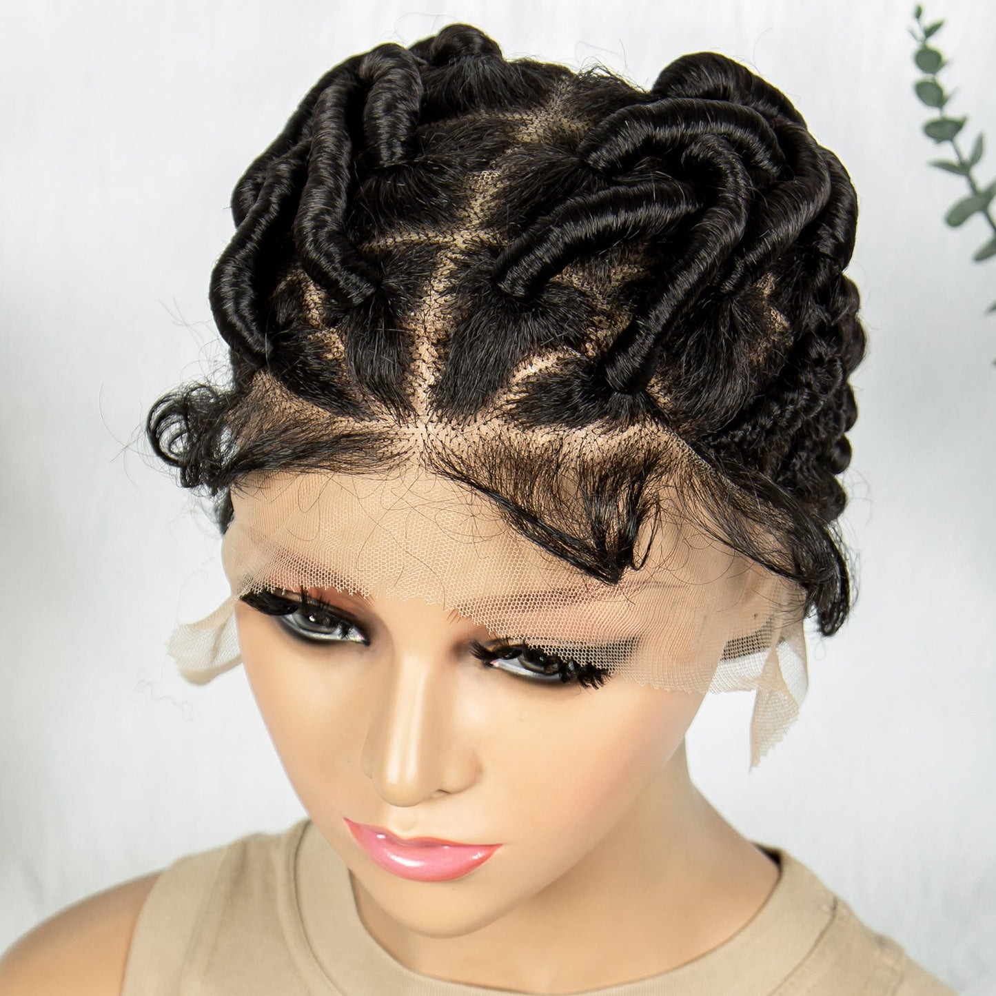S SEDITTYHAIR Braided Wig Synthetic Locs Braided Hair Wig Full Lace for Women Men
