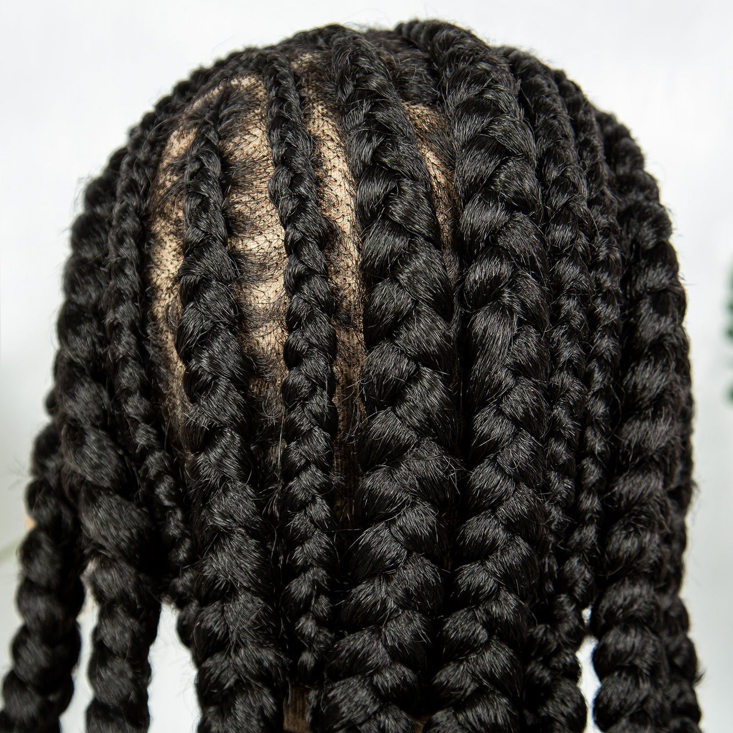 S SEDITTYHAIR Full Lace Cornrow Braided Wigs Synthetic Stitch Braids with Bantu Knots