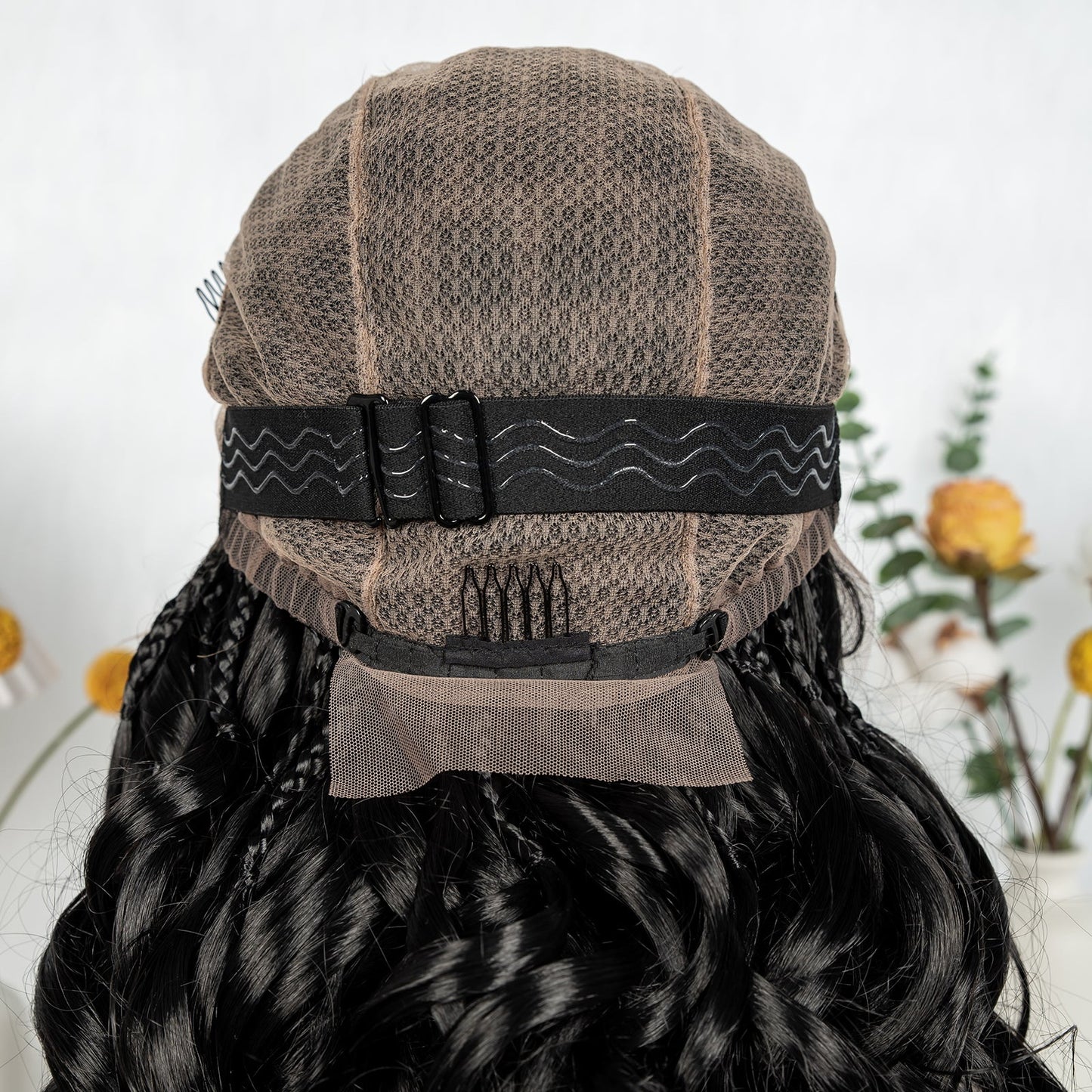 S SEDITTYHAIR Full Lace Wig Bashion Boho Curls Hairline Transition Braided Wigs 18 inch holiday