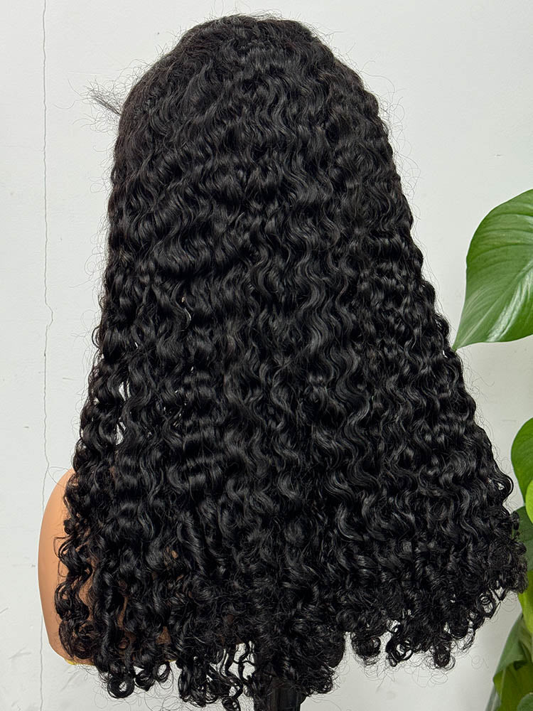 S SEDITTYHAIR Burmese Bouncy Curly Human Hair Wig Double Drawn 13x4 Lace 250% Density