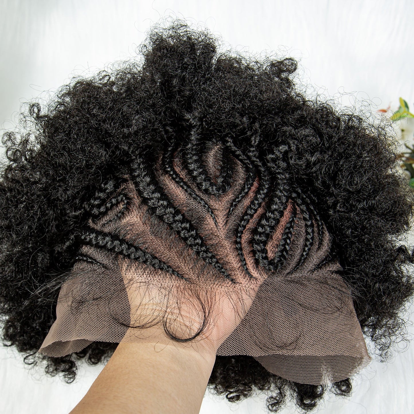 S SEDITTYHAIR Synthetic Lace Front Wig Braids Afro Hair Wig for Black Women 10 inches 13x6