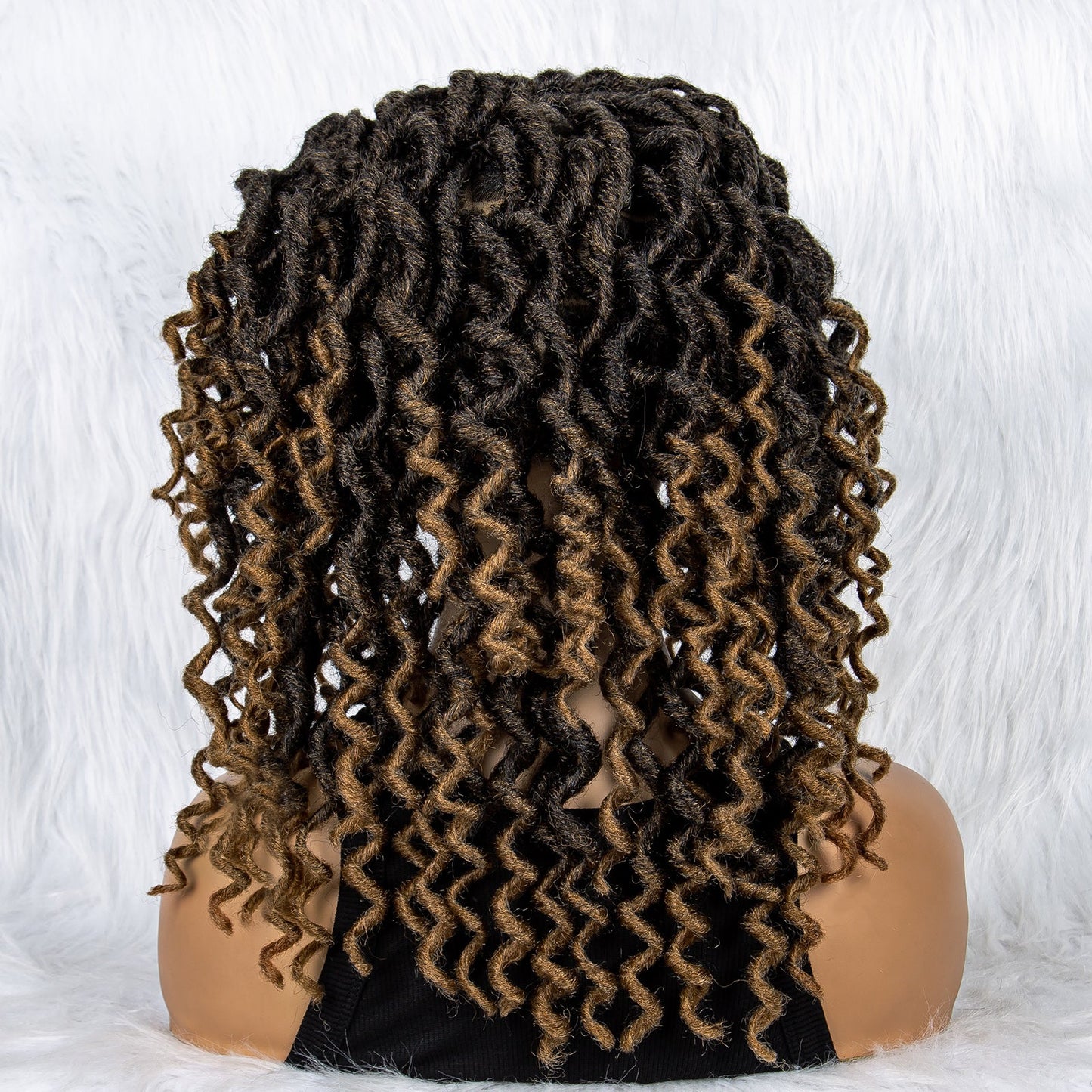 S SEDITTYHAIR Synthetic Full Lace Box Braided Wig Knotless Synthetic Butterfly Locs Braids Hair Wig 18 inches