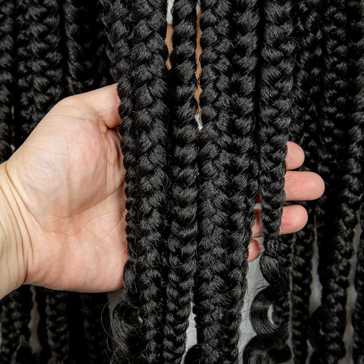 S SEDITTYHAIR Synthetic Full Lace Box Braided Wig Knotless Synthetic Braids Hair Wig 34 inches