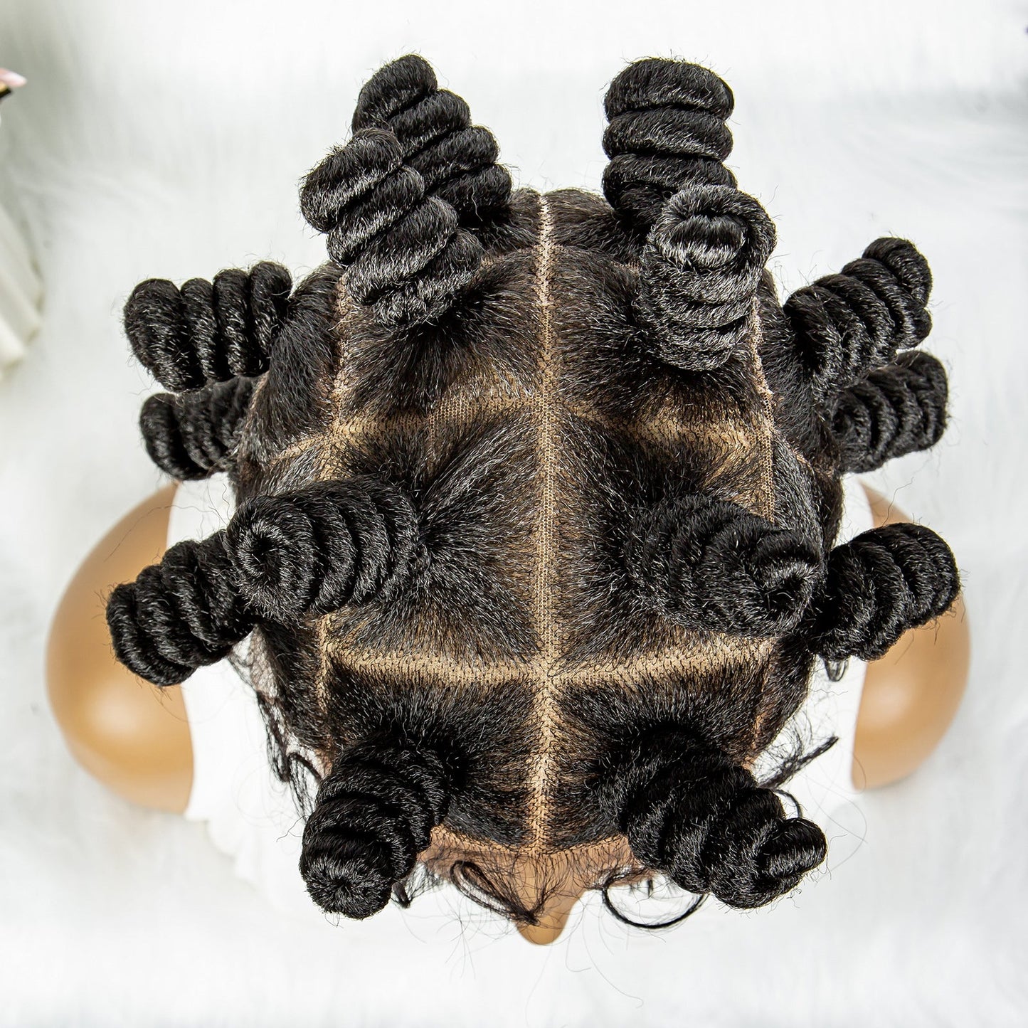 S SEDITTYHAIR Synthetic Full Lace Bantu Box Braided Wig Knotless Synthetic Braids Hair Wig