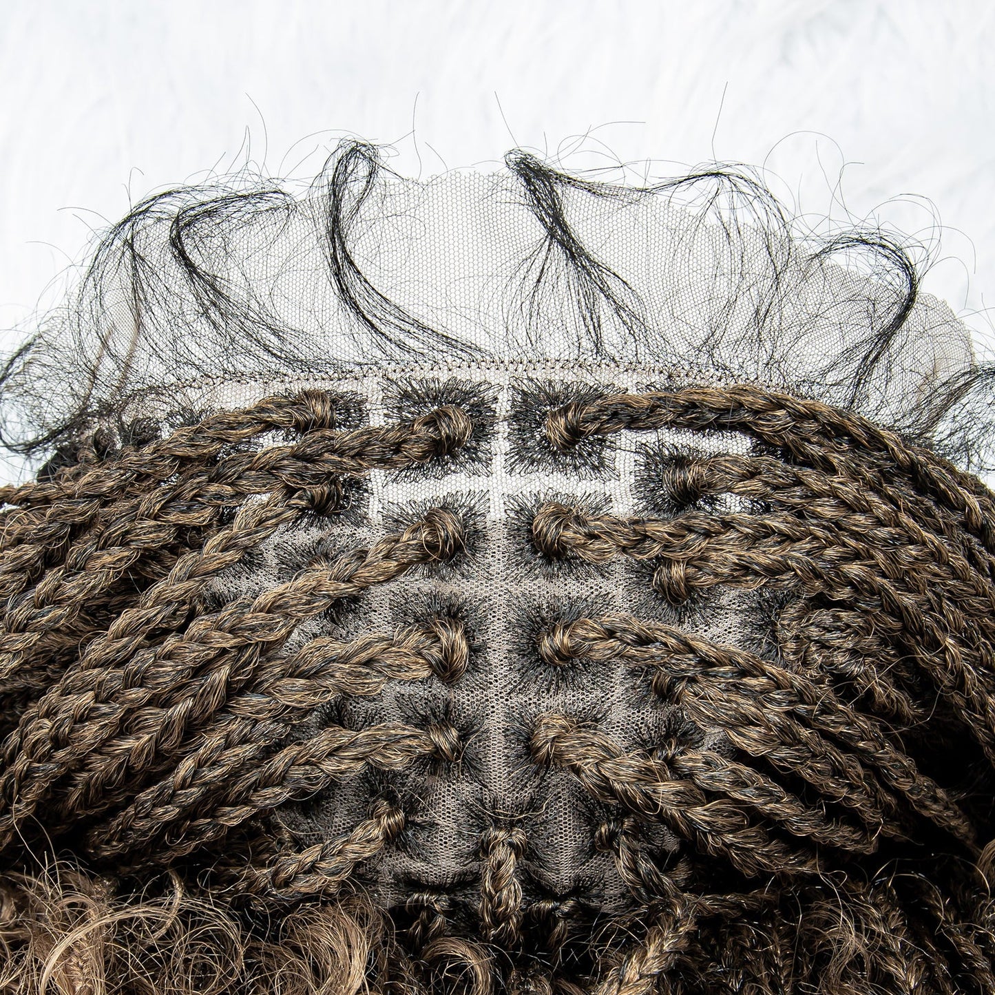 S SEDITTYHAIR 9x6 Lace Front Bohemian Box Braided Wig Hair Synthetic Boho Braided Wig 32"