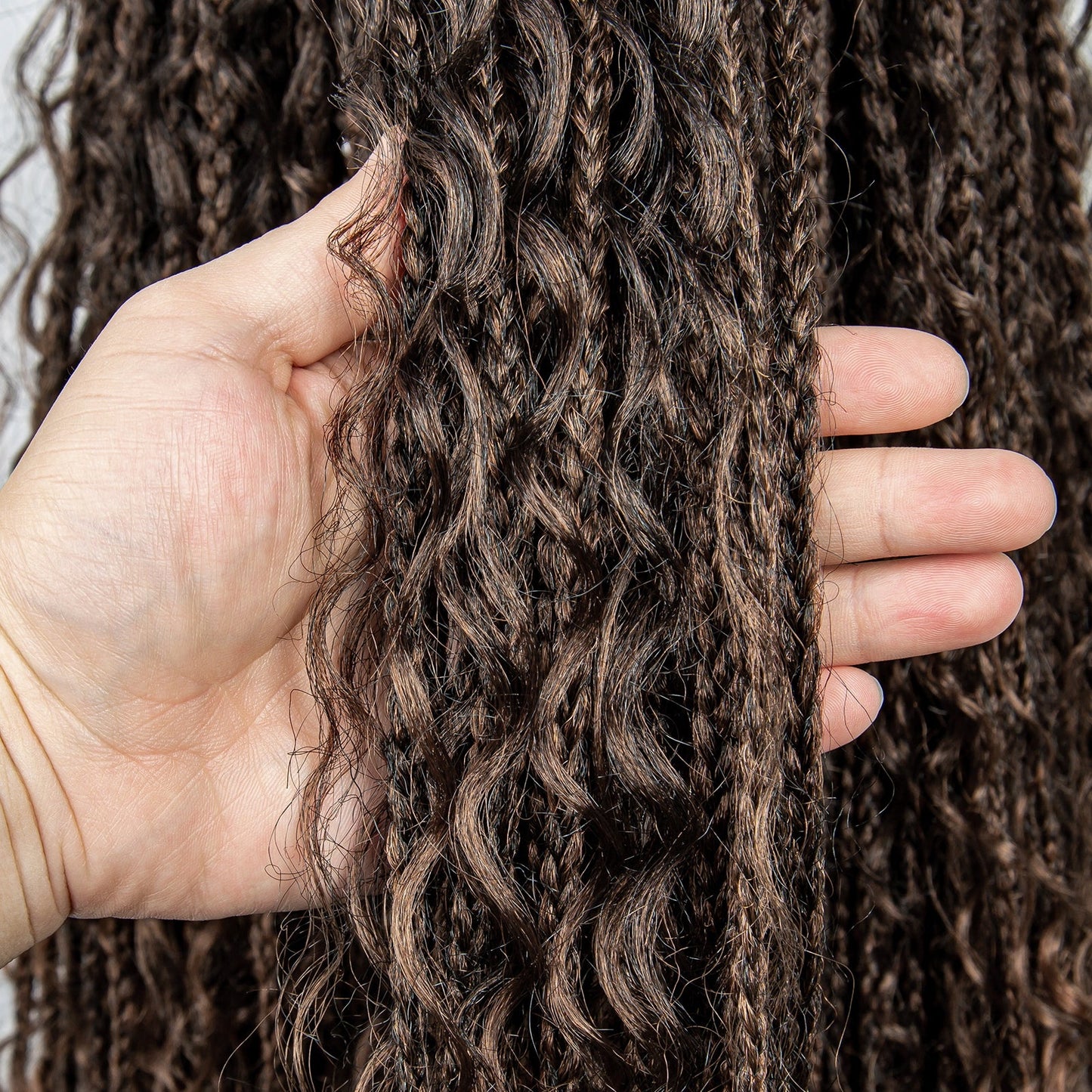 S SEDITTYHAIR Bohemian Box Boho Braided Wigs Synthetic Braided Wig 32" 9x6 Lace Front Braids Hair Wig