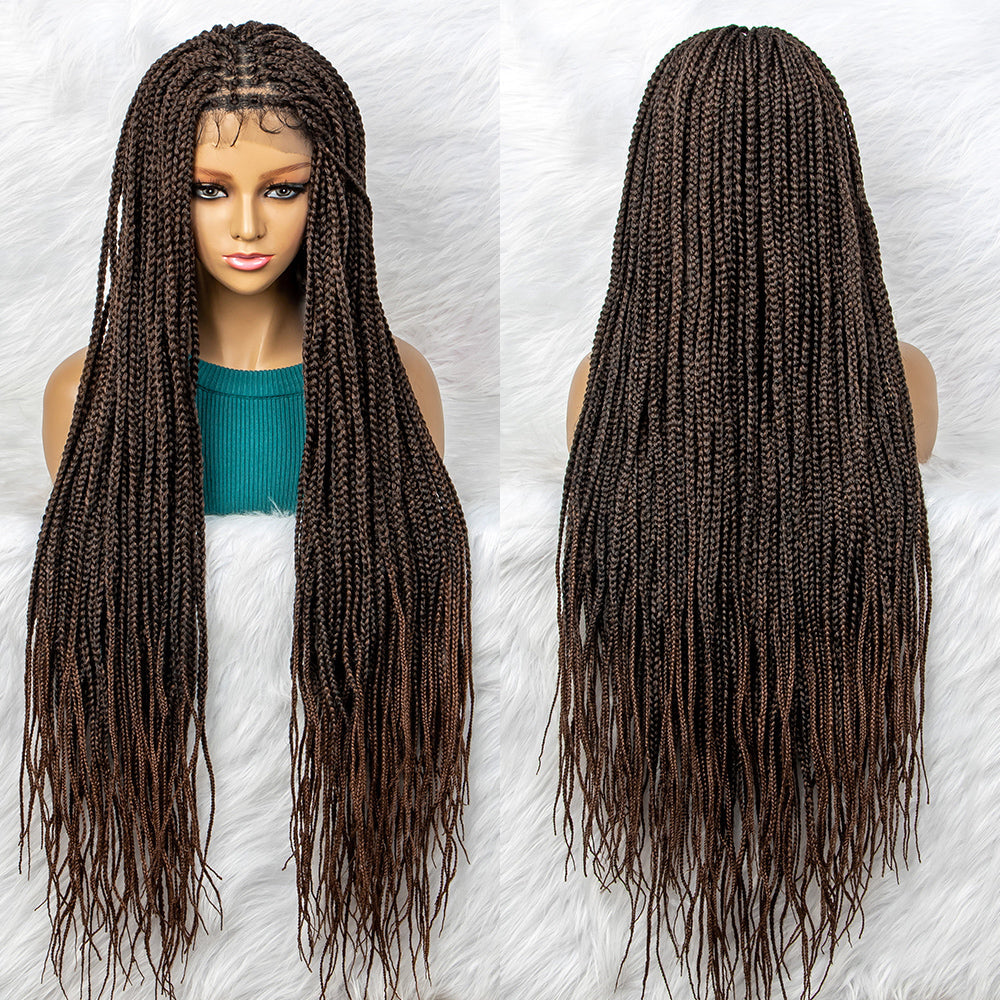 S SEDITTYHAIR Lace Front Box Braided Wig 9x6 Lace Knotless Synthetic Braids Hair Wig