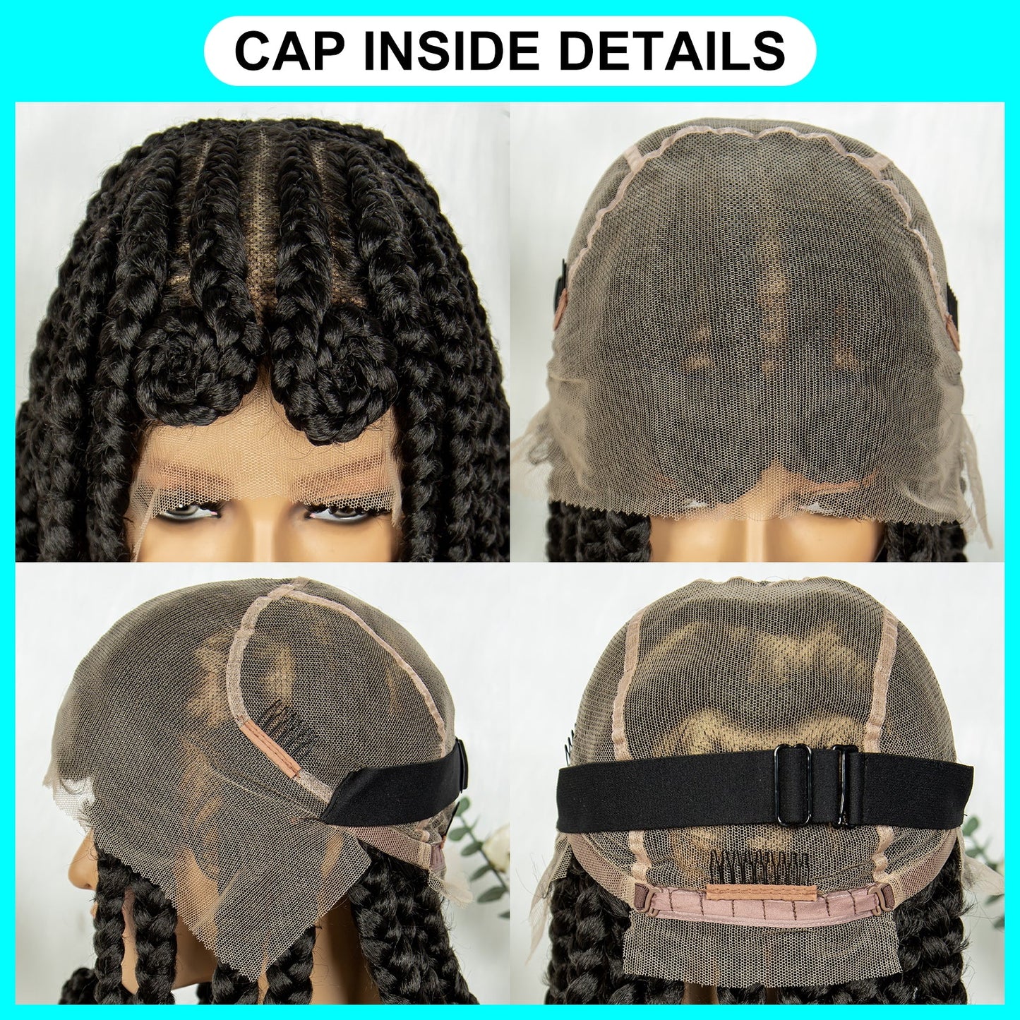 S SEDITTYHAIR Synthetic Full Lace Box Cornrow Braided Wig 14"