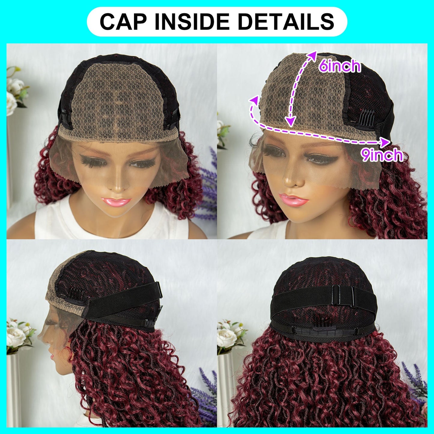S SEDITTYHAIR Lace Front Braided Wig 9x6 Lace Knotless Synthetic Braids Hair Wig Wate Wave