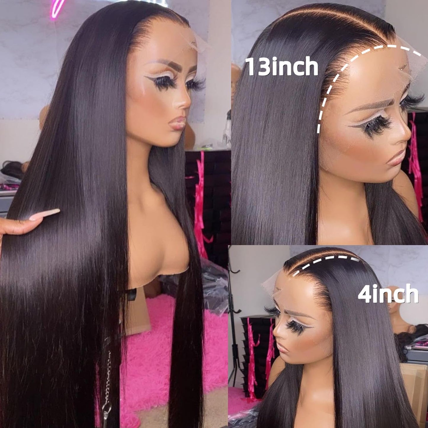 S SEDITTYHAIR Lace Front Human Hair Wig Double Drawn 200% Density