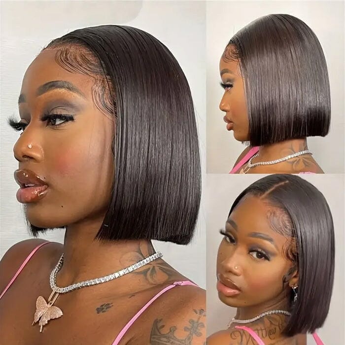 S SEDITTYHAIR Double Drawn 2*6 Lace Closure Straight Wig 200%Density 100% Human Hair