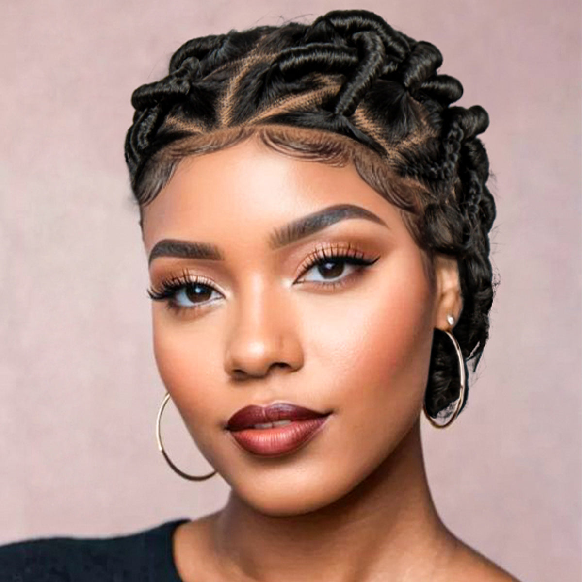 S SEDITTYHAIR Braided Wig Synthetic Locs Braided Hair Wig Full Lace for Women Men