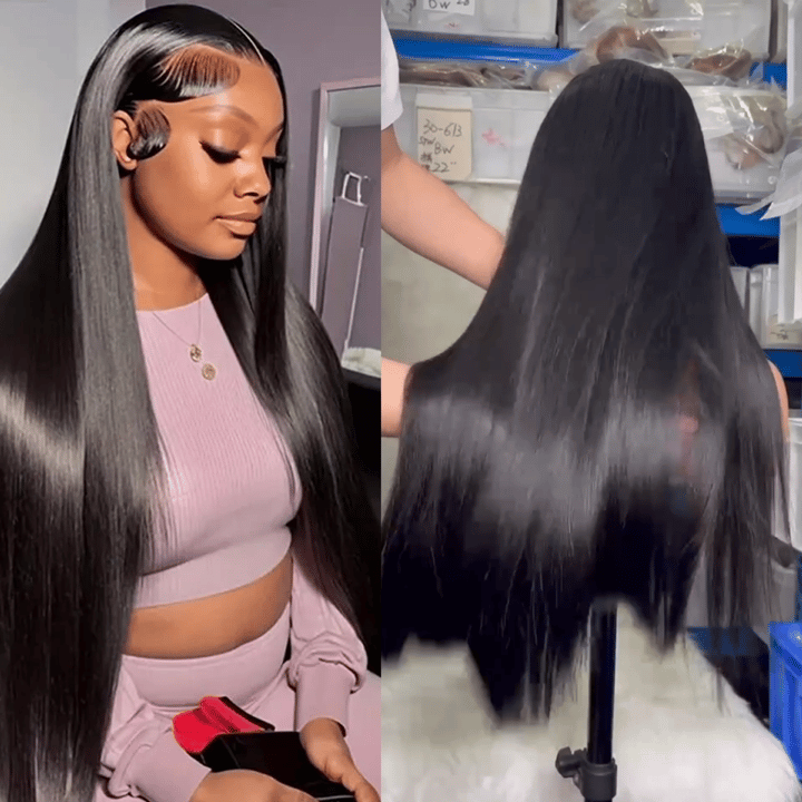 S SEDITTYHAIR Lace Front Human Hair Wig Double Drawn 200% Density